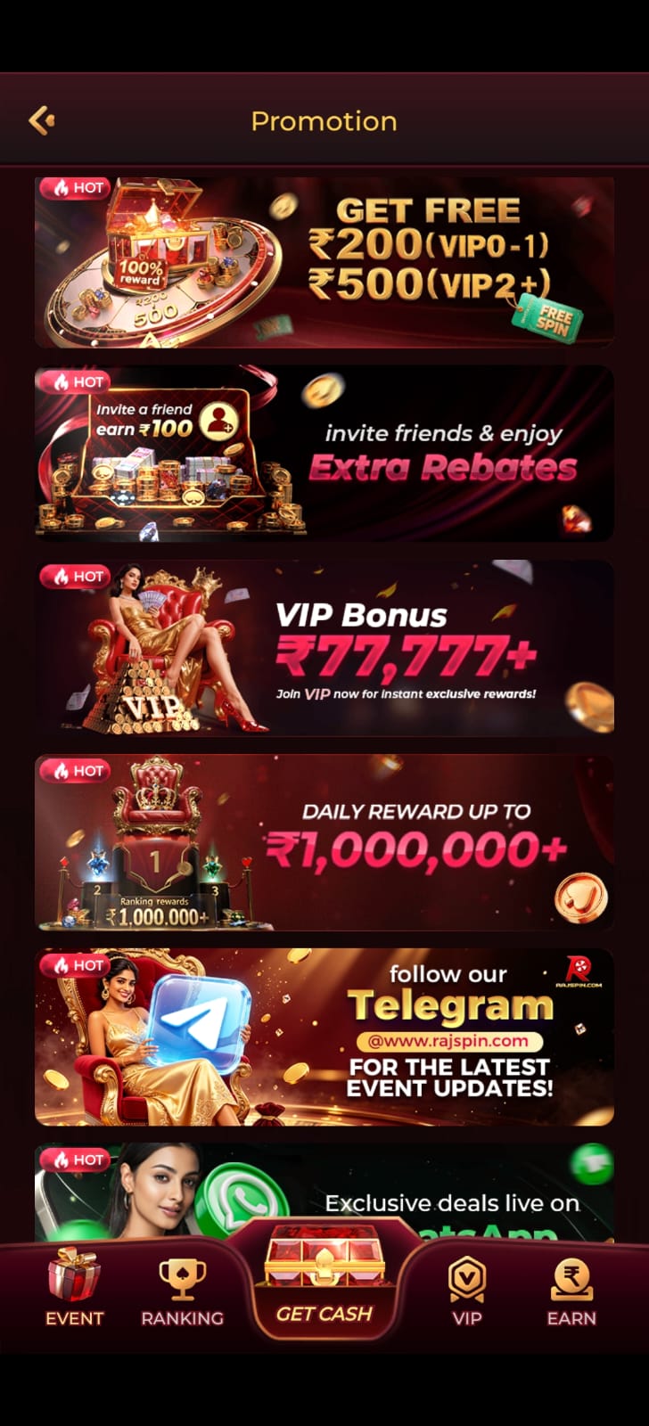 Rajspin Game offers information about APK access, login, games, features, deposit and withdrawal options.